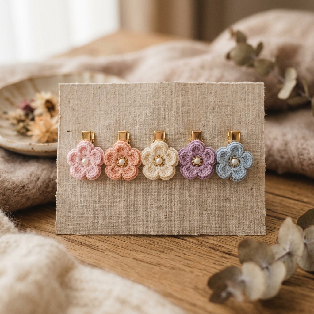 Crochet Hair Clips